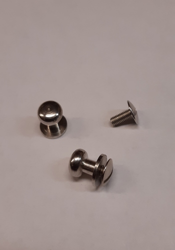 Rifle Button nickel-plated