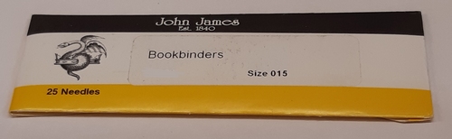 Bookbinders needle nr. 18 - pack of 25