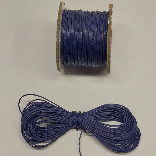 Geflochtene und gewachste Kordel 0,4 mm - Lila