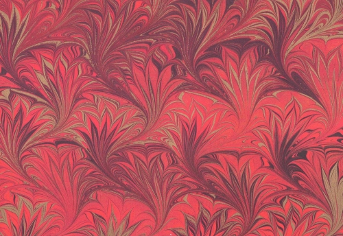 Pettinato rosso/oro