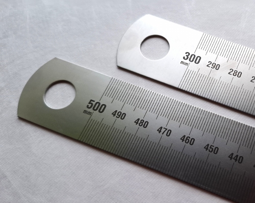 Roestvrij stalen liniaal - linkshandig