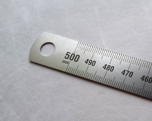 Roestvrij stalen liniaal - linkshandig