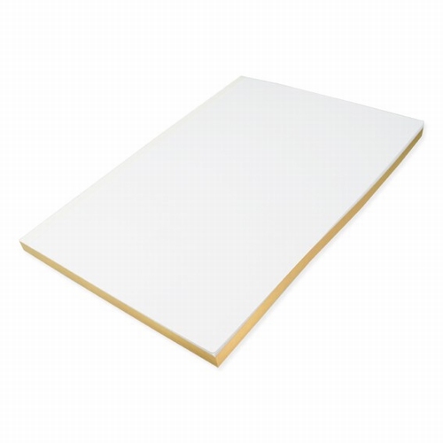 Buchblock blanko - weißfarbig - mit Goldschnitt