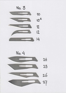 Scalpel Blade for scalpel nr. 4