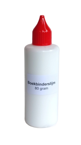 Flesje met doseertuitje - gevuld met boekbindlijm