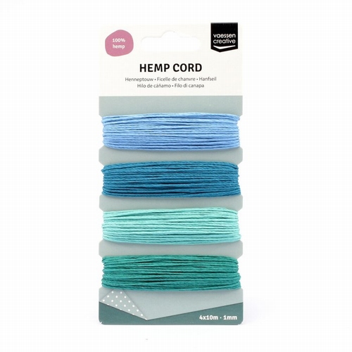 Hennep koord - Blue/Green