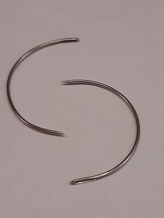 Naald krom - Ø 3,2 cm - pakje 12 stuks