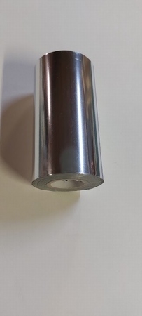 Folie rolletje - zilver metallic glans - karton/papier